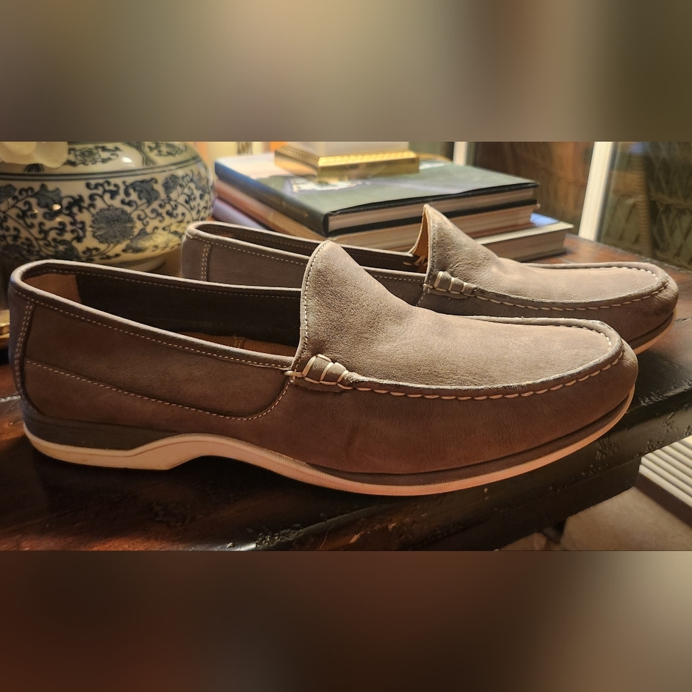 Men's Suede Loafers - Gray